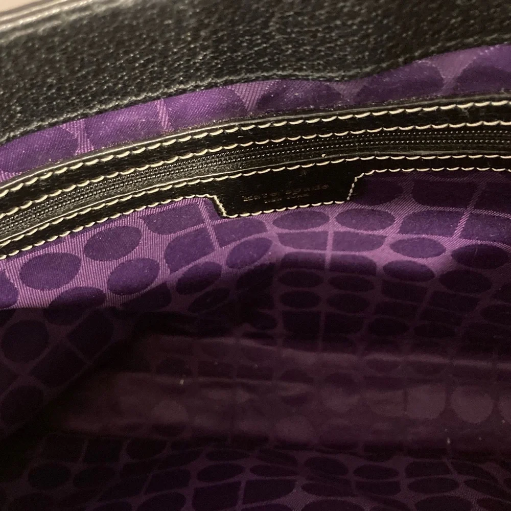 KATE SPADE  Vintage Leather Tote  - Black EUC - Picture 4 of 15